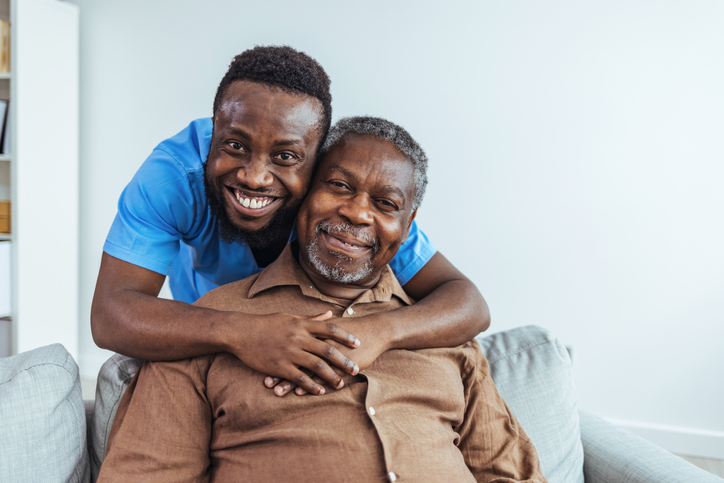 man with nurse